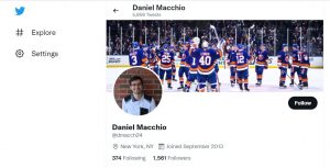 Twitter Of Daniel Macchio